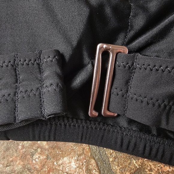 CALIA Square Neck Bikini Top Pure Black Medium Support Built-in Underwire XS - Picture 4 of 12